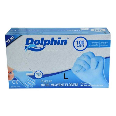 Dolphin Nitril Mavi Eldiven...